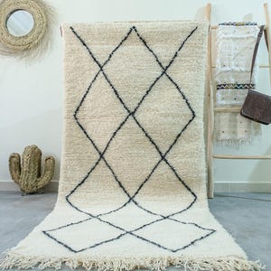Beni Ourain Runner, Moroccan Rug Runner Beni Ourain Hallway Rug, Custom Hall Runner Berber Carpet Made to Order