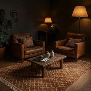 Large Area Rug | Brown Moroccan Rug | Mrirt Plush Shag Berber Rug | Hand tufted wool rug