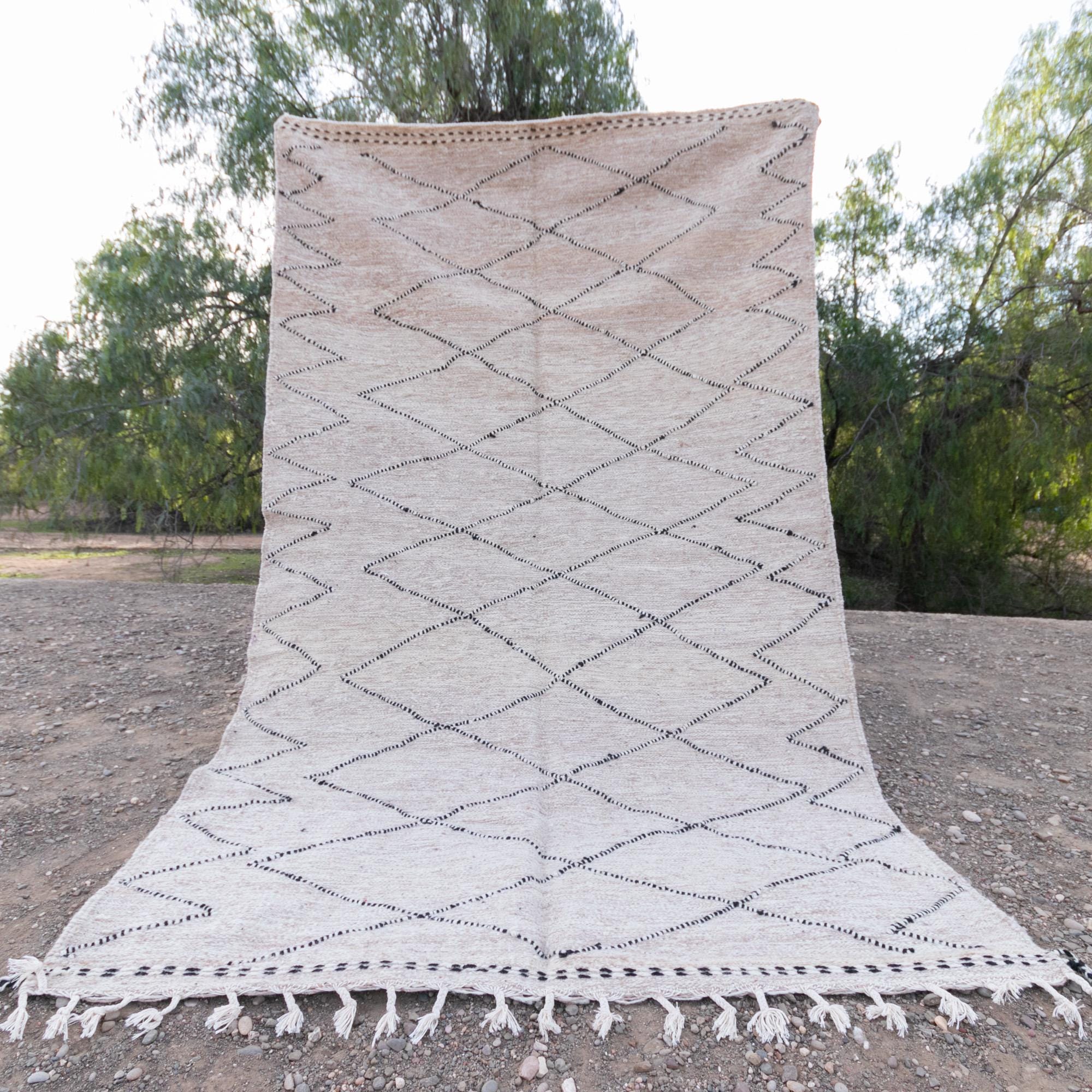 【超希少！】キリム 幾何学模様 ザナフィ モロッコラグ 手織り絨毯 ウール 超希少！】キリム 幾何学模様 ザナフィ モロッコラグ 手織り絨毯