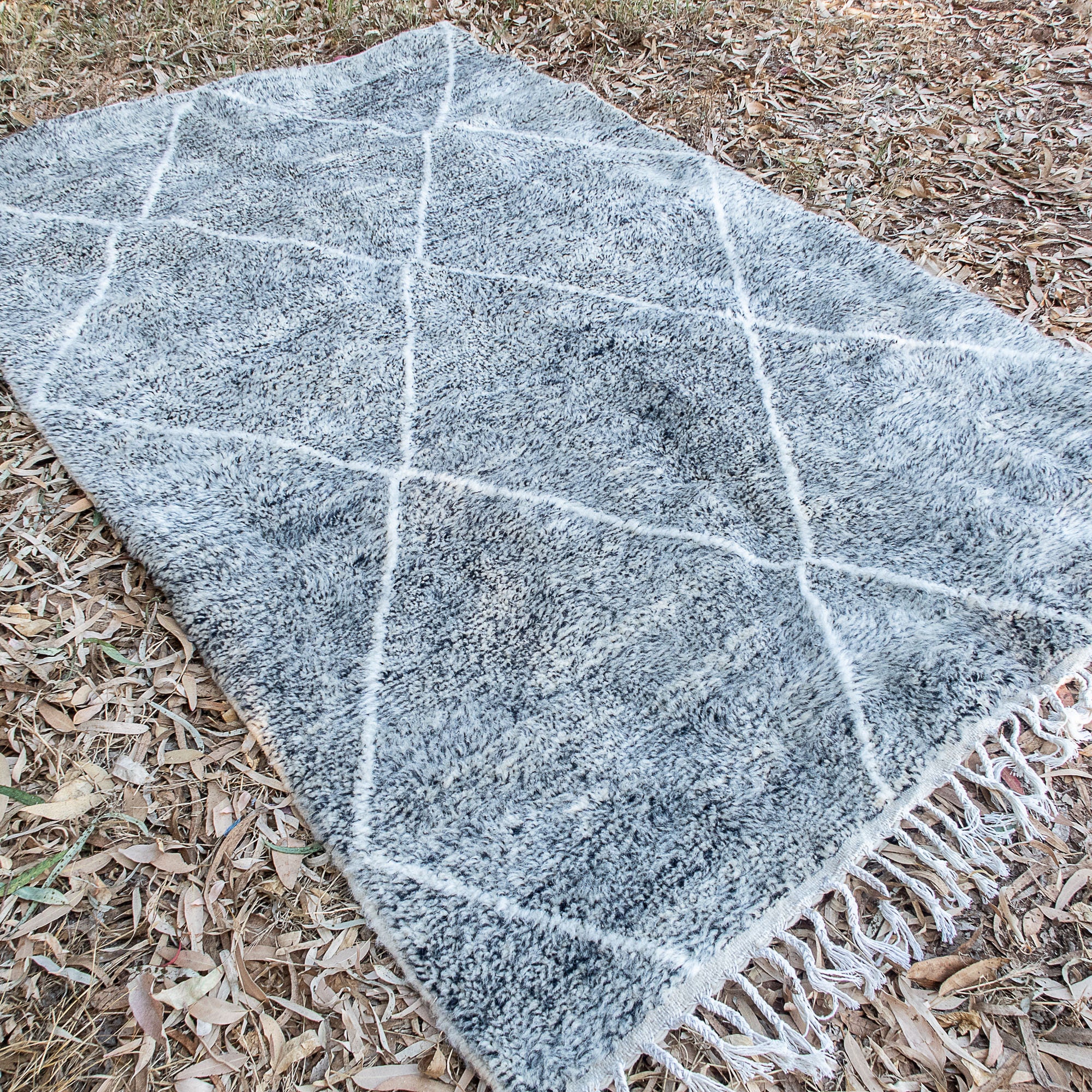 Custom Morocco Rug Gray Moroccan Rug 8x10 Beni Ourain Rug Etsy