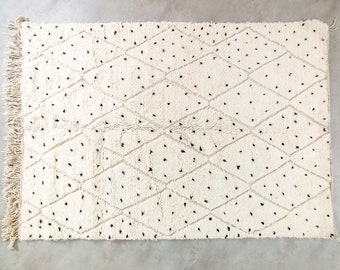 Berber dots Rug, Authentic Beni Ourain rug, Custom dots rug, Moroccan dots rug, Handmade rug, Moroccan area rug, Custom size rug, Wool Rug