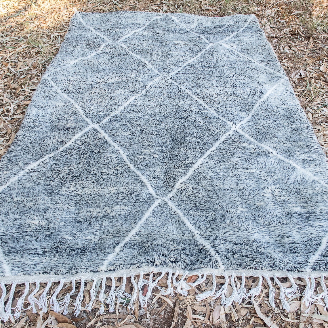 Custom Morocco Rug Gray Moroccan Rug 8x10 Beni Ourain Rug Etsy