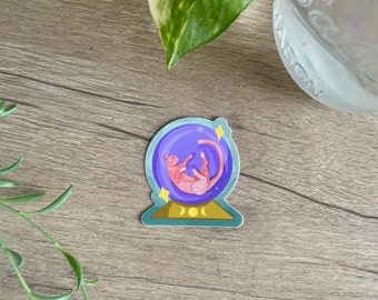 Crystal Ball Cat Sticker