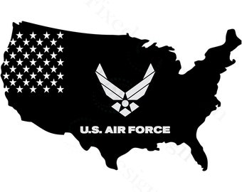 SVG/PNG/United States, Air Force Logo, military, stars, patriotic, digital image