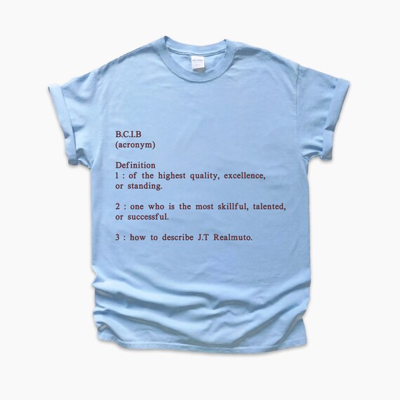 Phillies JT Realmuto bcib Dictionary T-shirt 