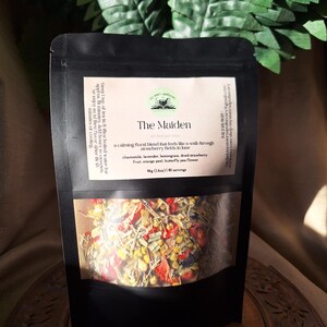 The Maiden Tea: Strawberry, Chamomile & Lavender, Herbal Calming Blend