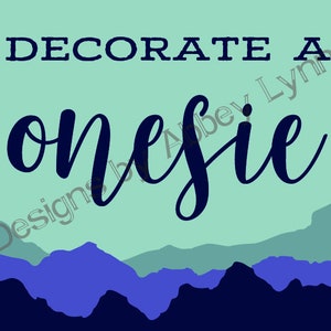 Baby Shower - Woodland Onesie Sign