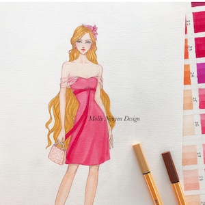 Giselle DRess - Giselle Pink Dress - Disney Bound - Enchanted Princess inspired - Enchanted Dress
