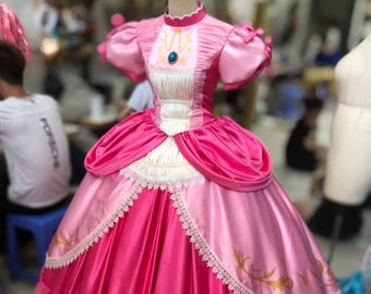 Princess Peach - Princess Costume - Mario Game - Game Costume