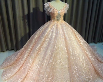Sparkly Wedding Gown Etsy