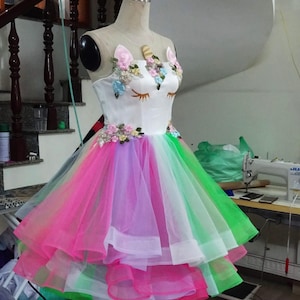 Beautiful Unicorn short dress - Unicorn gowns - Cosplay dress