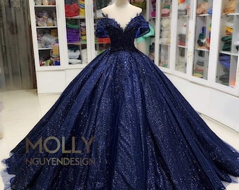Long gown dark blue 2025