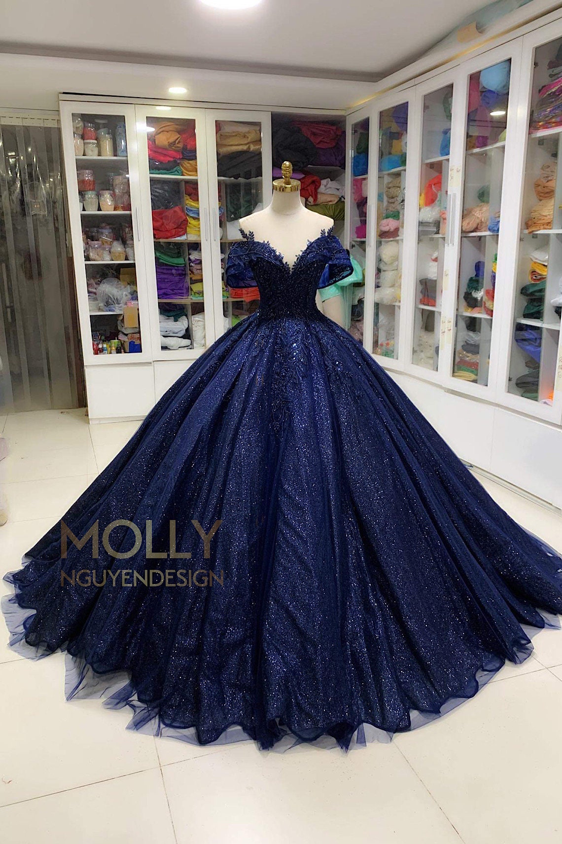 Blue Ball Gown