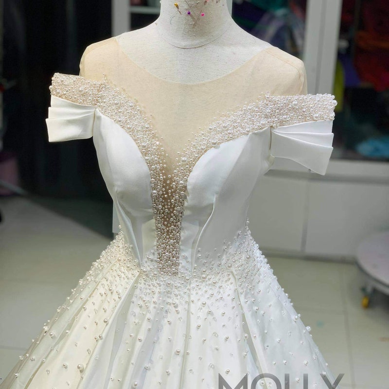 Pearl Wedding Dress Etsy — free download