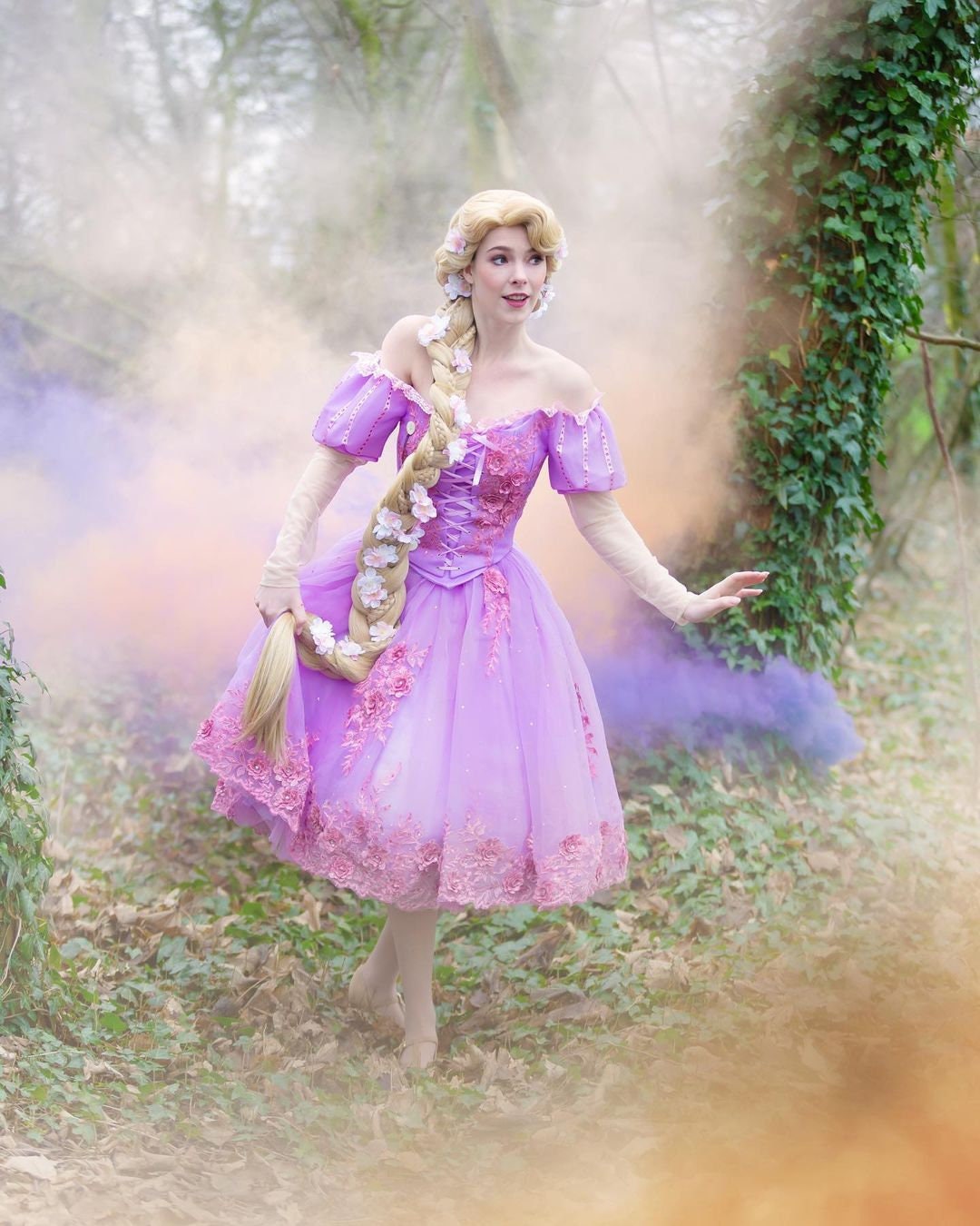 Princesse Déguisement Raiponce Robe Cosplay Costume –