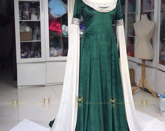 Arwen Green Dress - Arwen Green Cosplay - Arwen Cosplay Outfit - Etsy  Finland