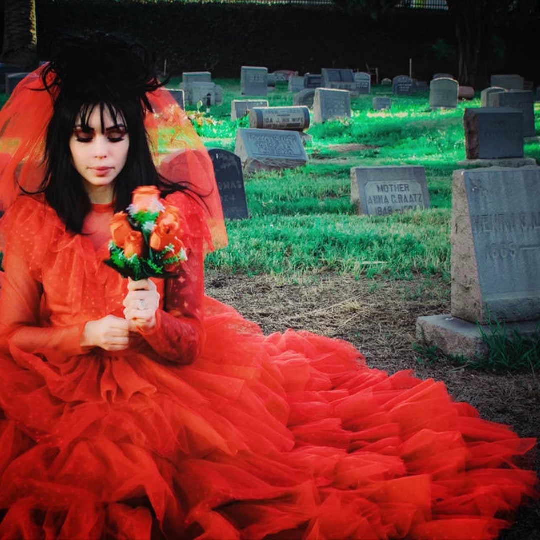 beetlejuice red dress