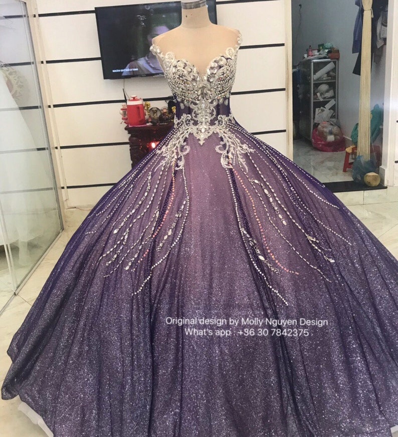 Purple Sparkly Dress