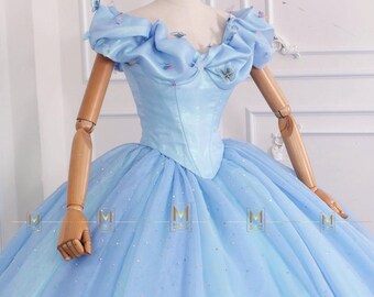 シンデレラドレス、ディズニープリンセス風、シンデレラ大人用