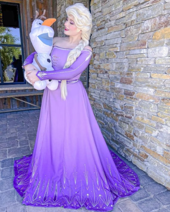 elsa purple dress