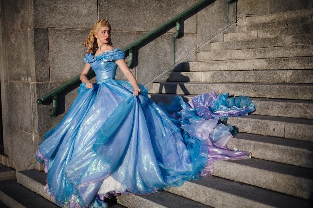 Cinderella Live Action Vestido De Cenicienta Inspirado en la - Etsy España Cinderella Live Action Vestido De Cenicienta Inspirado en la - Etsy España