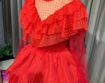 open lace back dress Beetlejuice 2024 Lydia Deetz / Beetlejuice Cosplay Costume Red Wedding  Outfits Halloween Carnival Suit