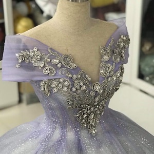 Light Lilla Ballgown - Luxury Dress - Dress Sparkly - Lilla Wedding Dress - Evening Dress - Prom Dress - Wedding Dress