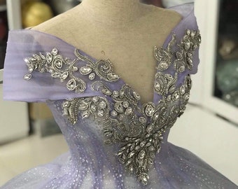 Light Lilla Ballgown - Luxury Dress - Dress Sparkly - Lilla Wedding Dress - Evening Dress - Prom Dress - Wedding Dress