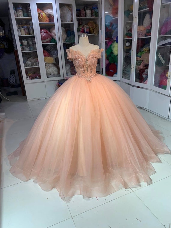Shoulder Wedding Dress Lace Beads 