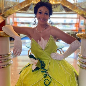 Beading Tiana Princess Gowns Disney Princess Disney Adult Costume Tiana ...