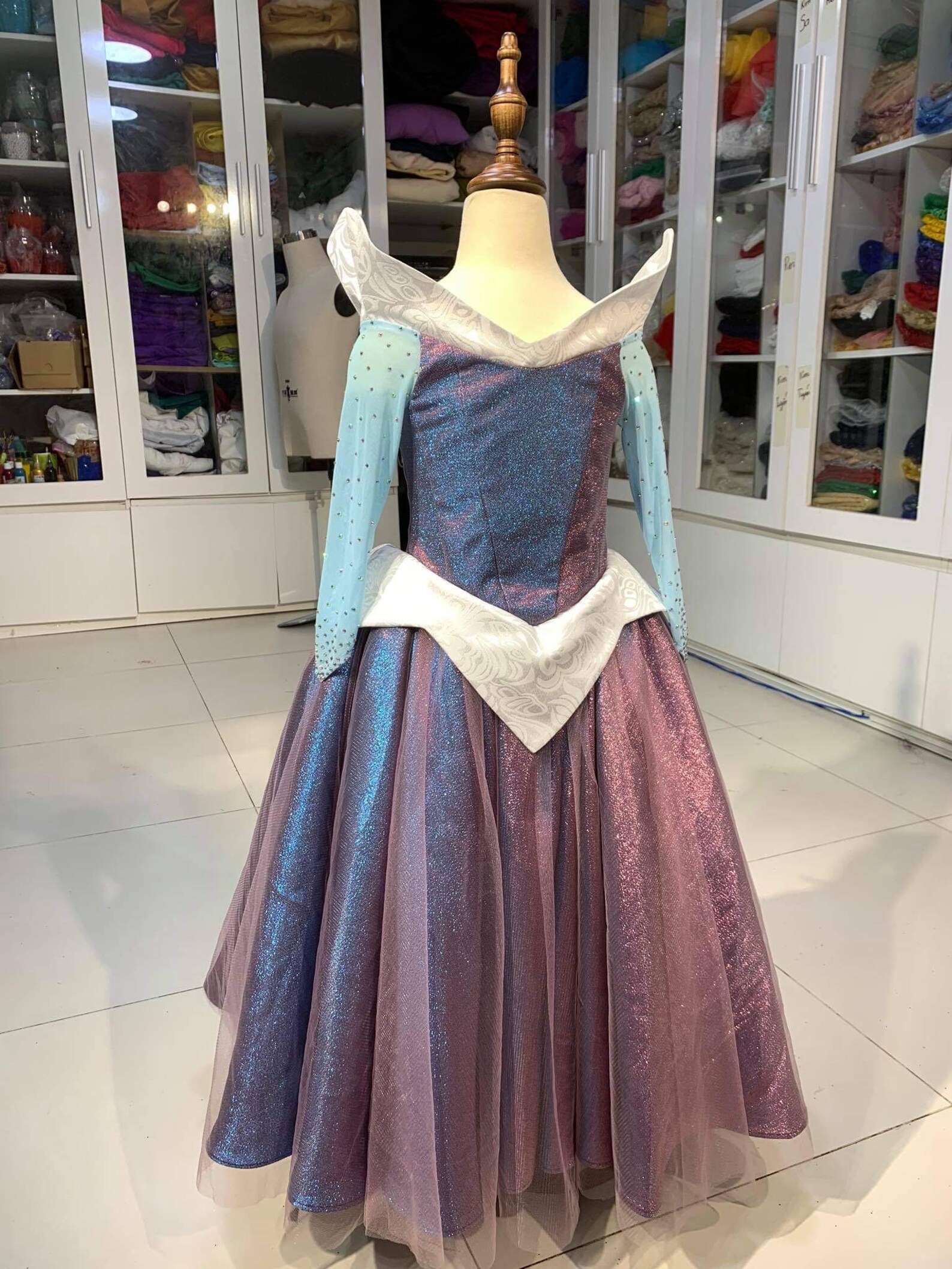 Aurora Color Change Kids Dress Sleeping Beauty Pink/Blue | Etsy