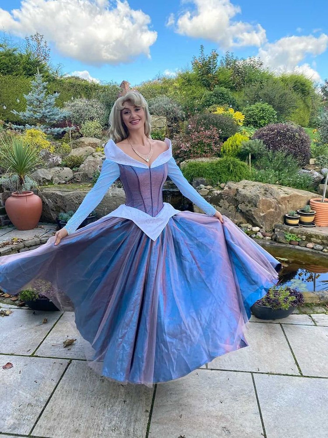 Disney Inspired Sleeping Beauty Costume Adult Aurora Dress Etsy Denmark