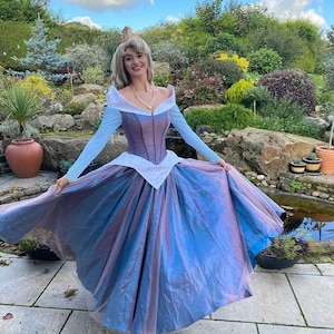 Disney Inspired, Sleeping Beauty Costume Adult, Aurora Dress Change Color, Aurora Adult Costume, Pink/Blue Sleeping Beauty,