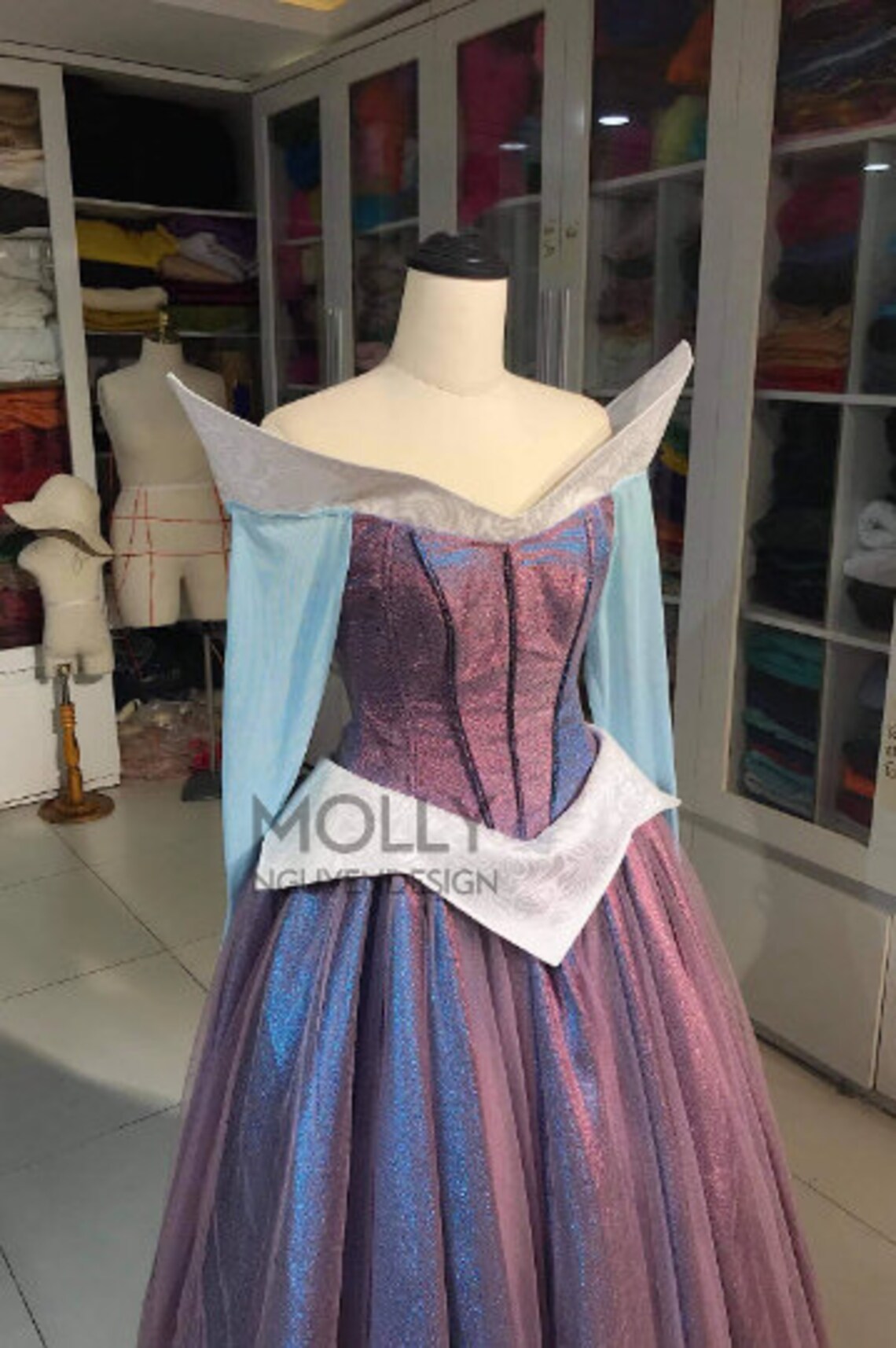 Disney Inspired Sleeping Beauty Costume Adult Aurora Dress - Etsy