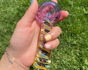 Authentic Dychro Swirl Glass Art