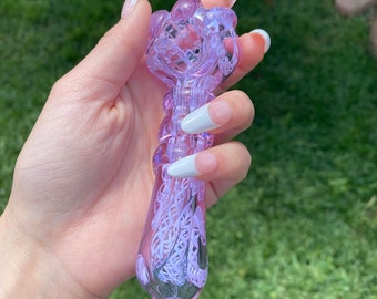 Purple Glass Pipes, High Quality Colored Glass Pipe