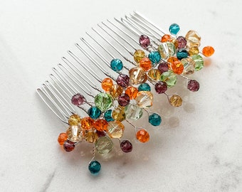 Vibrant Autumn Hair Comb