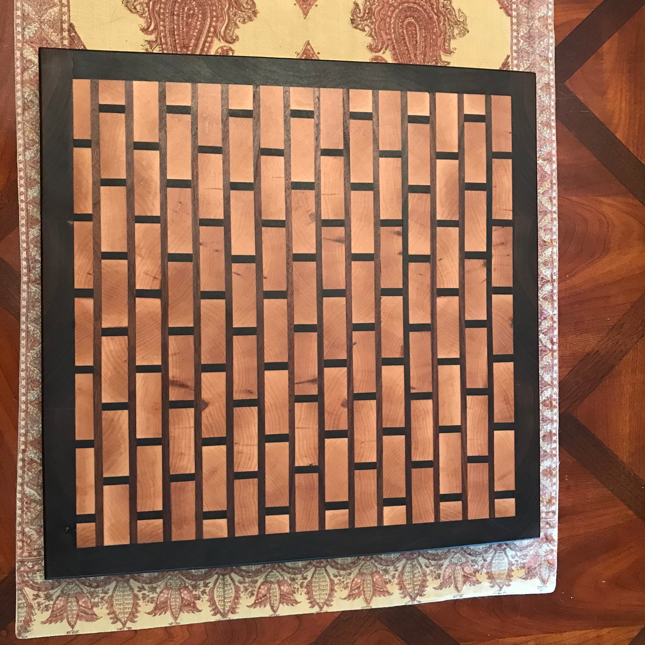 Brick Pattern End Grain Cutting Board Etsy