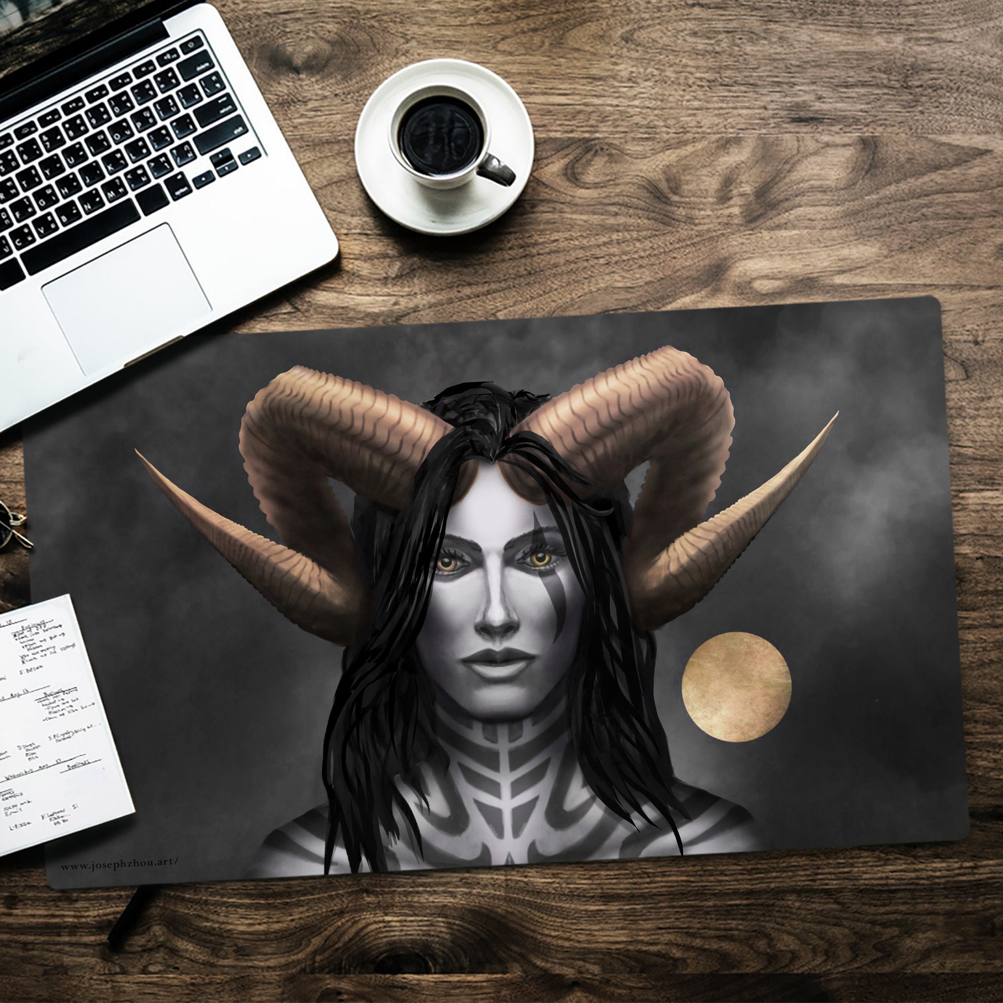 Demon Girl With Eye Playmat, Large Desk Mat, MTG Playmat Gaming Mousepad XL  Gaming Decor Gift for Gamer Desk Accessories Gamer Mat, Rakdos 