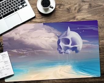 Board Game MTG Custom Playmat With Card Zones Free Bag Bones Of The Land Whale 