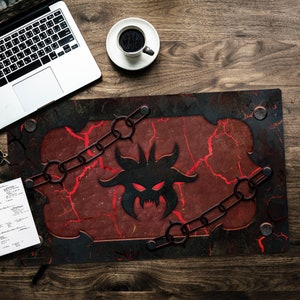 Mtg Playmat, Rakdos Playmat, Playmat Magic, Magic The Gathering Playmat, Giant Mousepad, Demon Playmat, DnD, Dungeons and Dragons Playmat