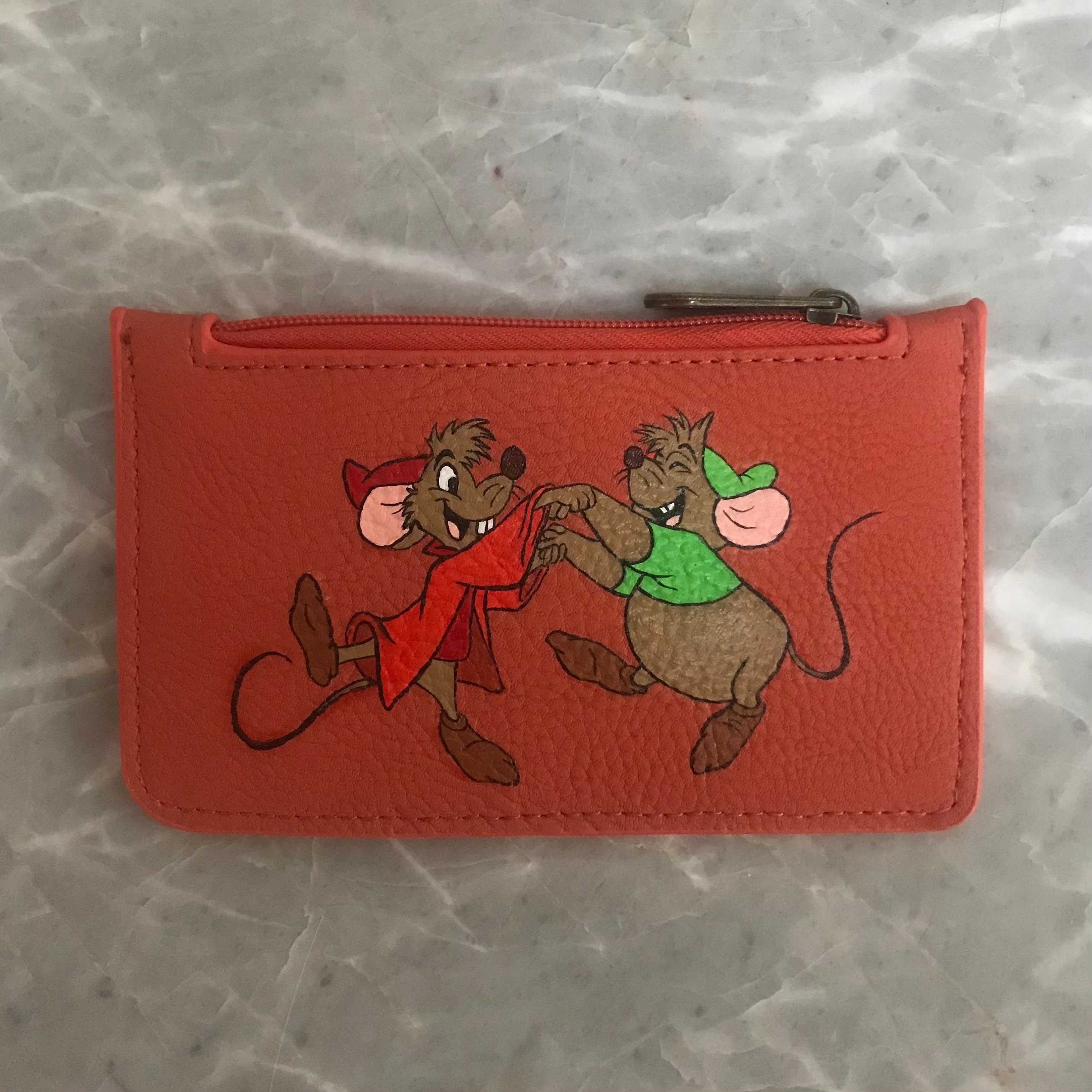 adrijita leatherarts Female Hand Painted Leather Wallet