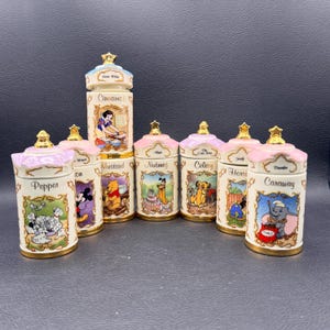 Lenox Walt Disney Spice Jars 1995