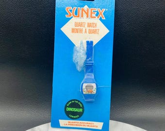 vintage sunex kids dinosaur watch new in package