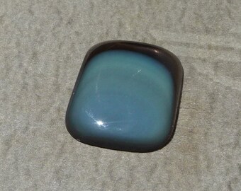 Natural Icy Blue Hand Cut Rainbow Obsidian (13.75 cts.) from Mexico