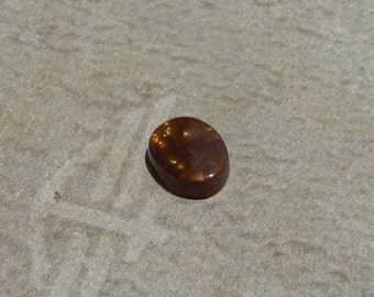 Very SMALL Fire Agate Cabochon (3.00 cts.) from Opal Hill, CA