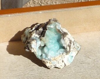 Blue Hemimorphite on Matrix from Arizona