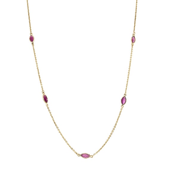 Ishtar Ruby Necklace 9ct Gold Spiritual Jewellery Silver