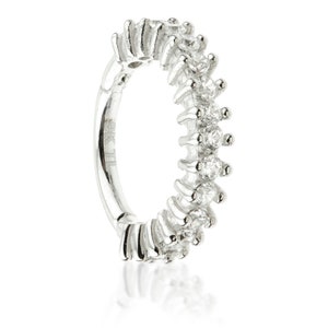 White gold cartilage hoop Clearance