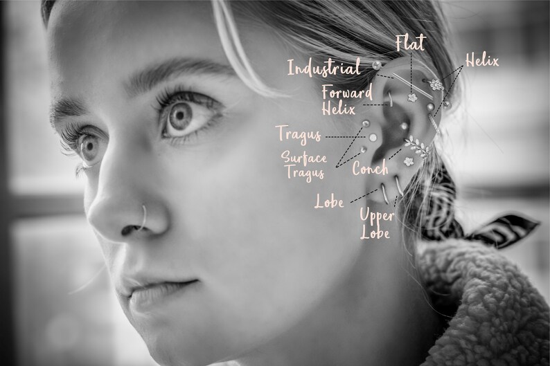 14ct Solid Gold CZ Cartilage Hoop Solid Gold Clicker Hoop Etsy UK